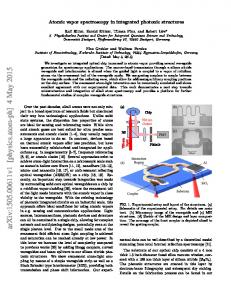 Atomic vapor spectroscopy in integrated photonic structures