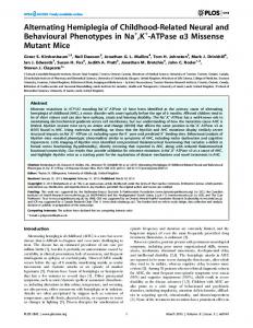 ATPase a3 Missense Mutant Mice