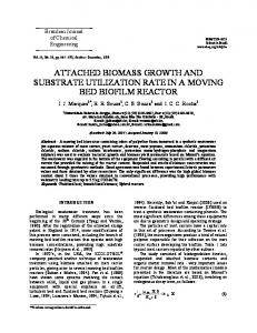 attached biomass growth and substrate utilization rate in a ... - SciELO