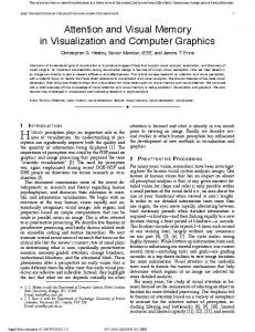 Attention and Visual Memory in Visualization and Computer Graphics