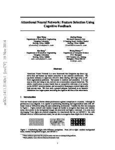 Attentional Neural Network: Feature Selection Using Cognitive ...