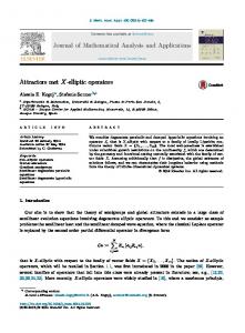 Attractors met X-elliptic operators