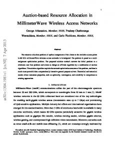 Auction-based Resource Allocation in MillimeterWave Wireless ...