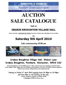 AUCTION SALE CATALOGUE