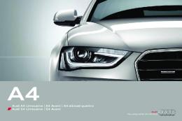 Audi A4 Limousine | A4 Avant | A4 allroad quattro Audi S4 ...
