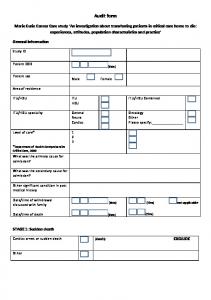 Audit form - Semantic Scholar