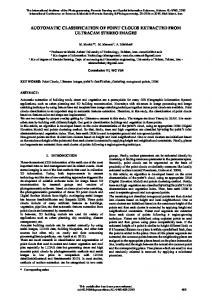 auotomatic classification of point clouds extracted ... - ISPRS Archives