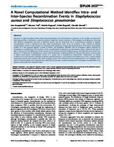 aureus and Streptococcus pneumoniae