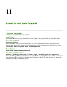 Australia and New Zealand - IPCC