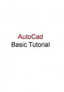 AutoCad Basic Tutorial