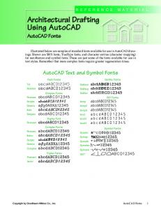 AutoCAD Fonts