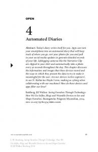 Automated Diaries - Springer Link