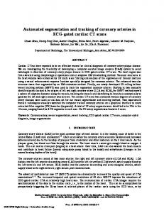 Automated segmentation and tracking of coronary ...