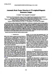 Automatic Brain Tumor Detection in T2-weighted ... - Semantic Scholar