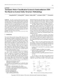 Automatic Defect Classification System in