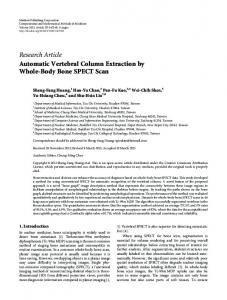 Automatic Vertebral Column Extraction by Whole-Body Bone SPECT ...