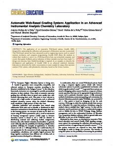 Automatic Web-Based Grading System: Application in an Advanced ...