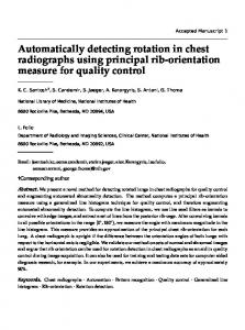 Automatically detecting rotation in chest ...