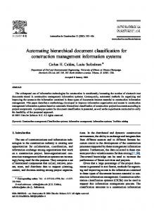 Automating hierarchical document classification for ... - Semantic Scholar