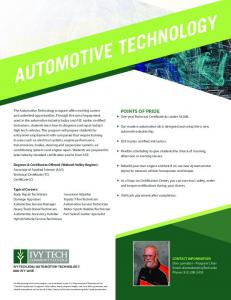 AUTOMOTIVE TECHNOLOGY