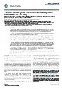 Autonomic Nervous System