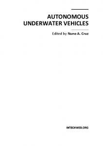 AUTONOMOUS UNDERWATER VEHICLES - AUVAC