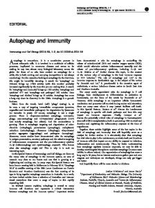 Autophagy and immunity - Nature