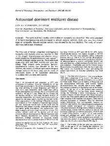 Autosomal dominant multicore disease