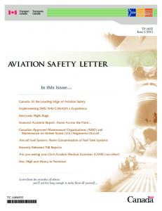 aviation safety letter