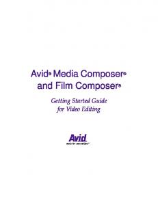 Avid Media Composer and Film Composer Getting ... - SIM Digital