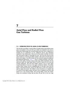 Axial Flow and Radial Flow Gas Turbines