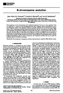 B-chromosome evolution