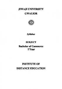 B. Com. I.pdf - Jiwaji University, Gwalior