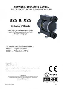 B25 PTFE Manual - Blagdon Pump