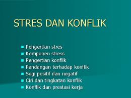 bab 10. konflik dan stress