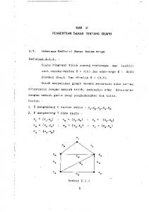 BAB 2 PENGERTIAN DASAR TENTANG GRAPH