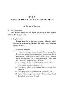 Bab 5 Format & Tata Cara Penulisan