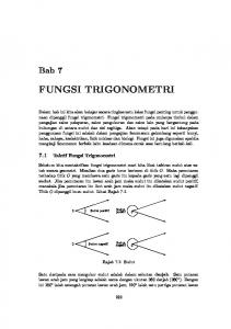 Bab 7 FUNGSI TRIGONOMETRI - hariono5a