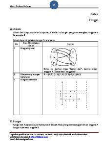 Bab 7, Relasi dan Fungsi - WordPress.com