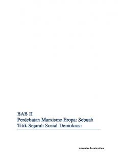 BAB II Perdebatan Marxisme Eropa: Sebuah Titik Sejarah Sosial ...