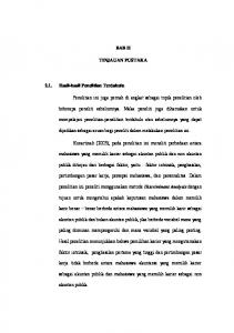 BAB II TINJAUAN PUSTAKA 2.1. Hasil-hasil Penelitian ... - CORE