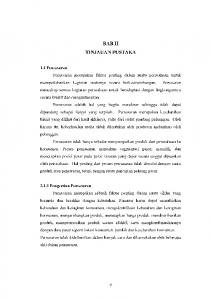 BAB II TINJAUAN PUSTAKA - Widyatama Repository Home