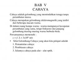 BAB V CAHAYA - wayansupardi