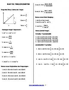 BAB VII. TRIGONOMETRI