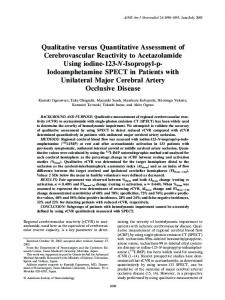 BACKGROUND AND PURPOSE: Qualitative measurement of regional ...