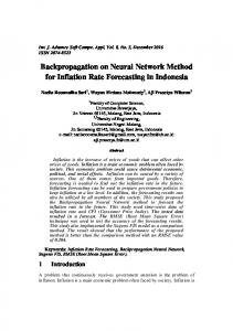 Backpropagation on Neural Network Method for Inflation ... - IJASCA