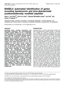 bactericidal posttranslationally modified peptides