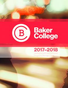 Baker College Catalog