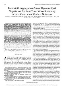 Bandwidth Aggregation-Aware Dynamic QoS