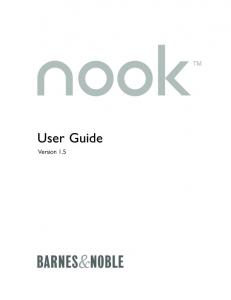 Barnes & Noble: Nook User Guide